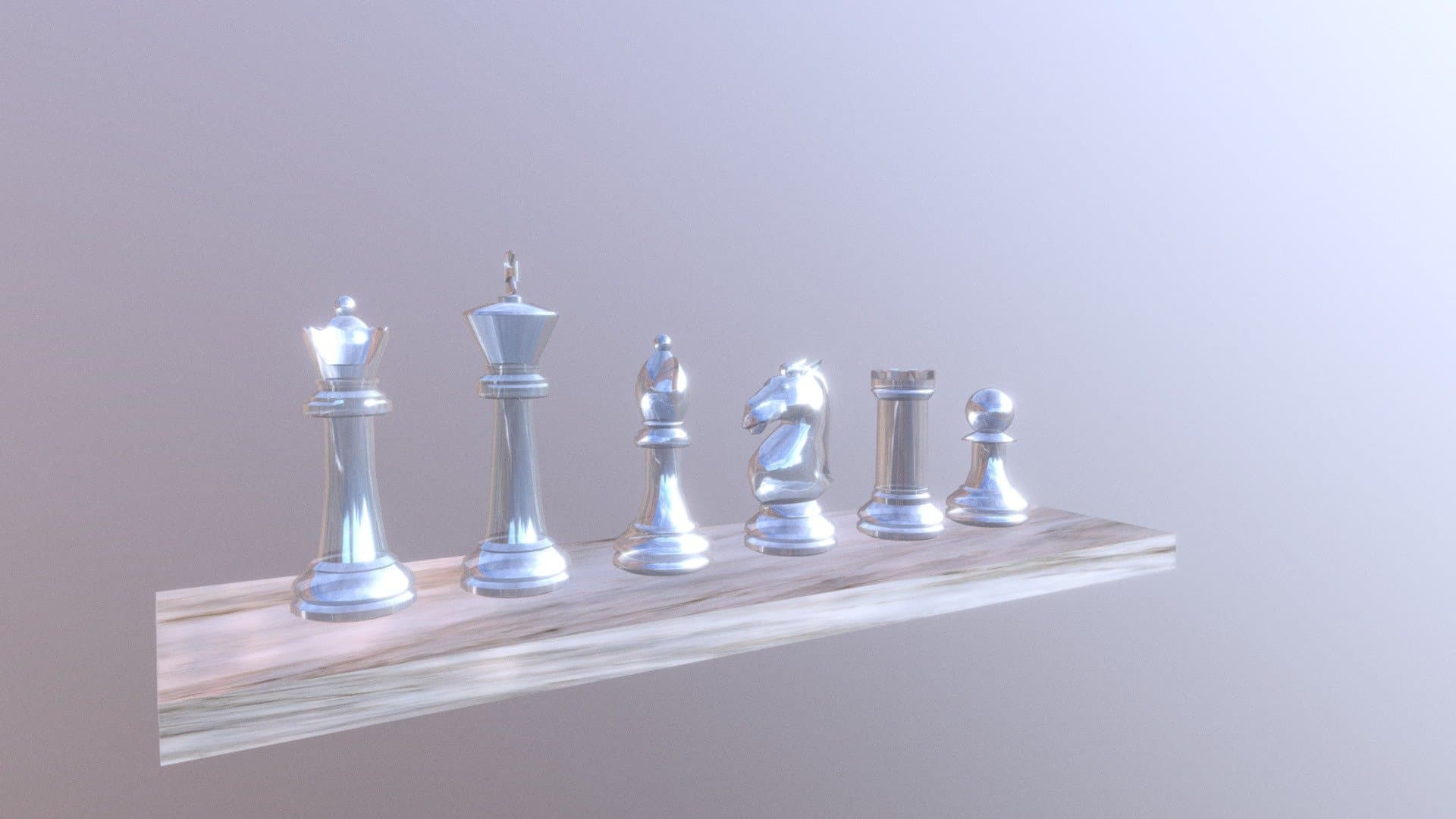 Glass Chess Pieces