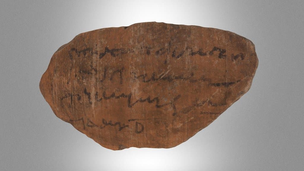 Greek ostrakon – rcpt. of the Jewish tax