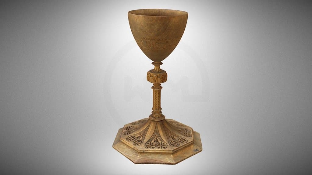 Wooden chalice designed by Stanisław Witkiewicz