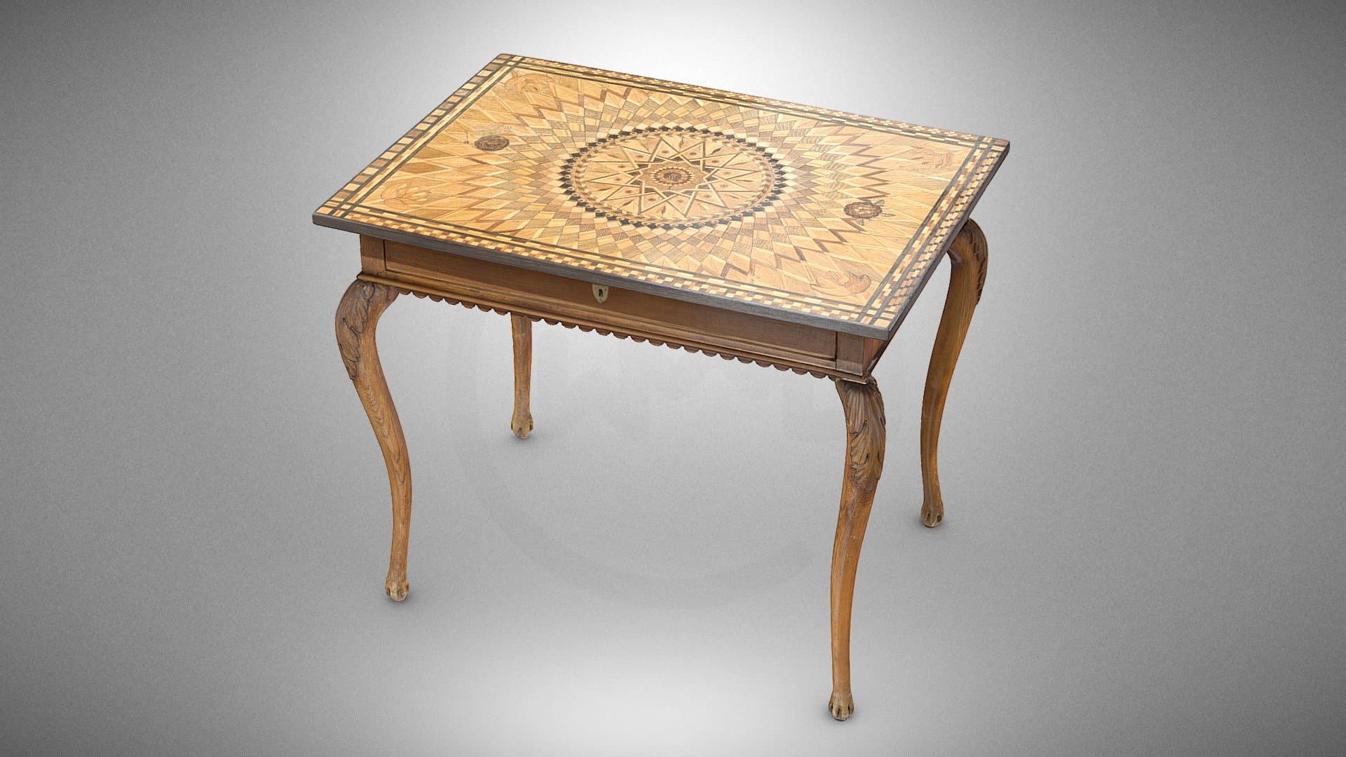 Marquetry table