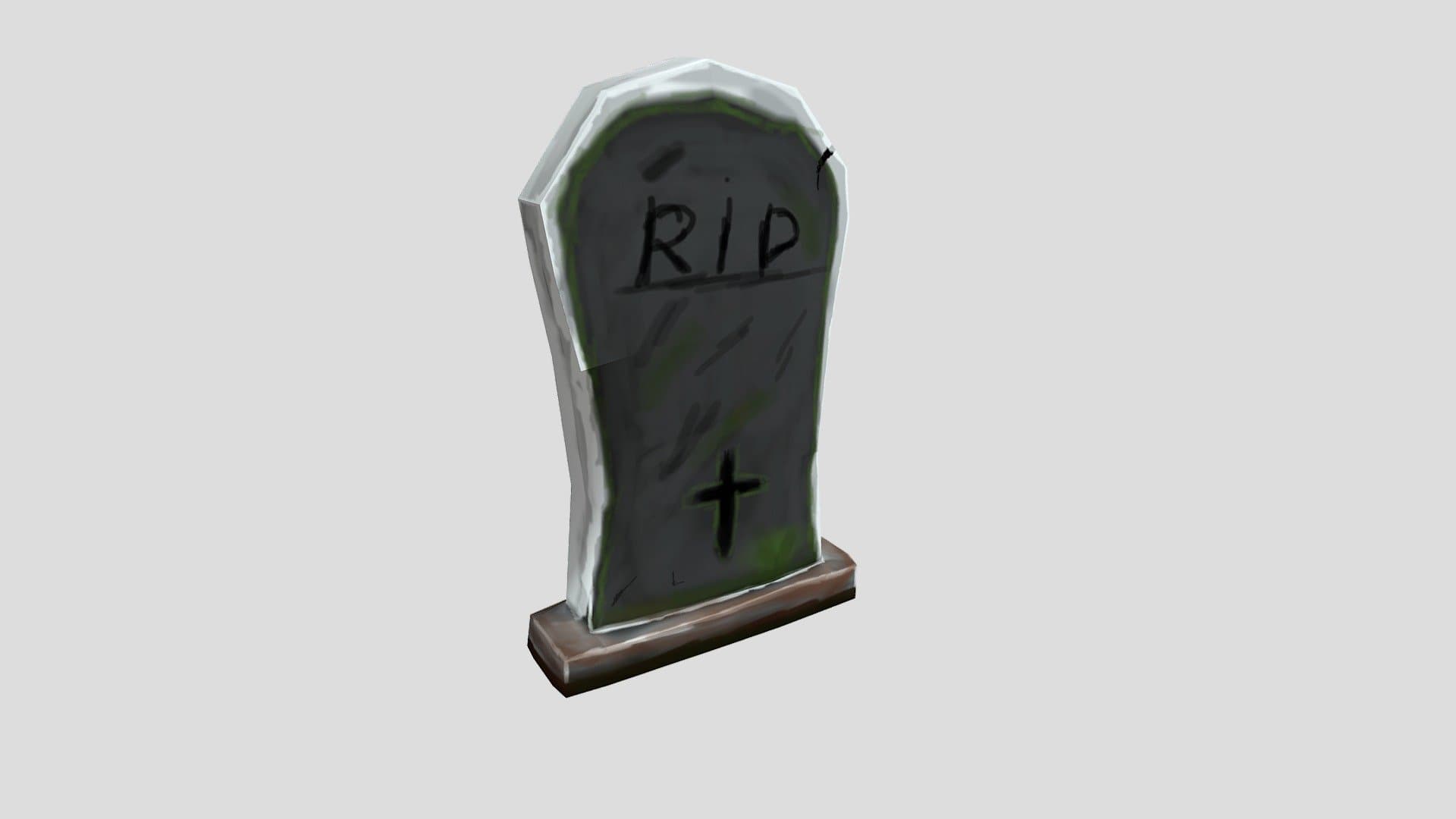 TombStone - Low Poly Hand Painted
