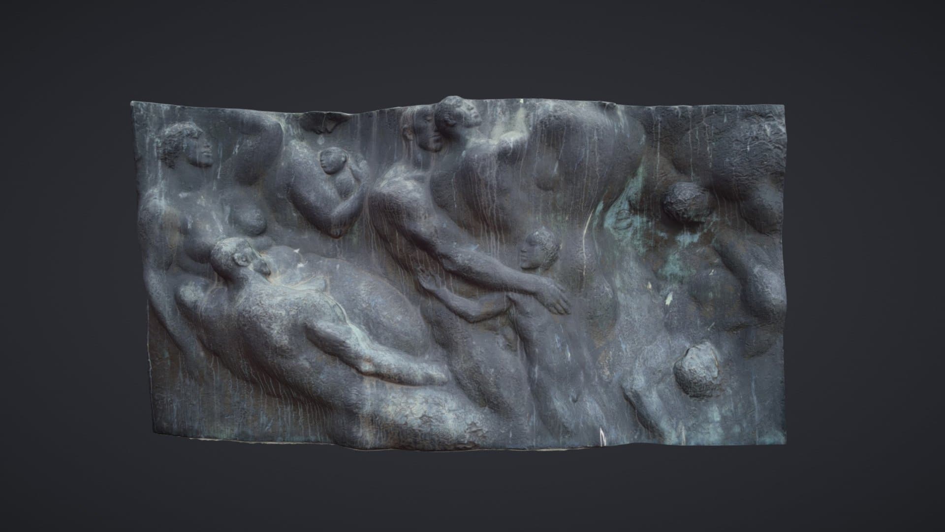 Marx-Engels Forum - Bronze Relief 2/2