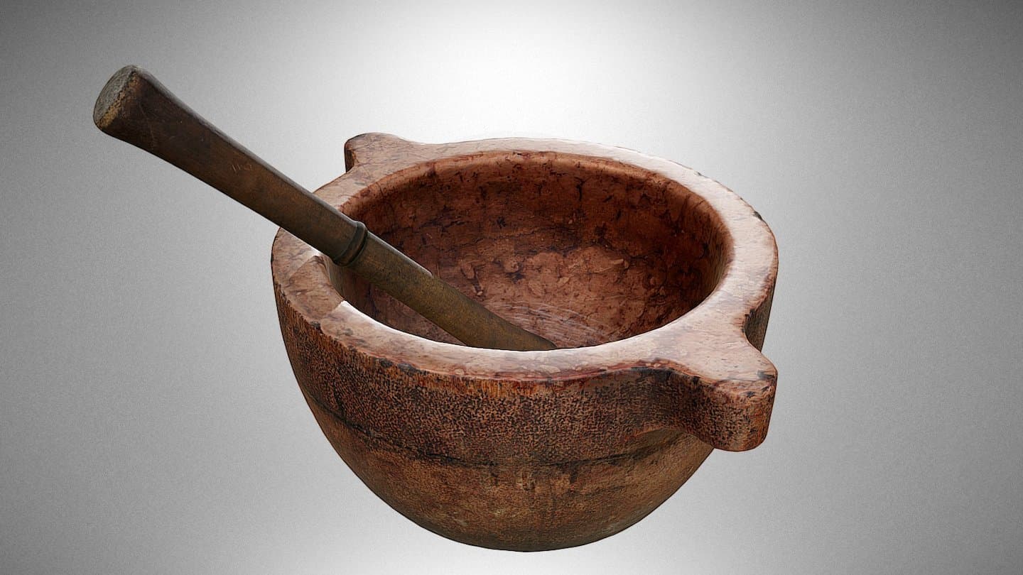 Marble mortar
