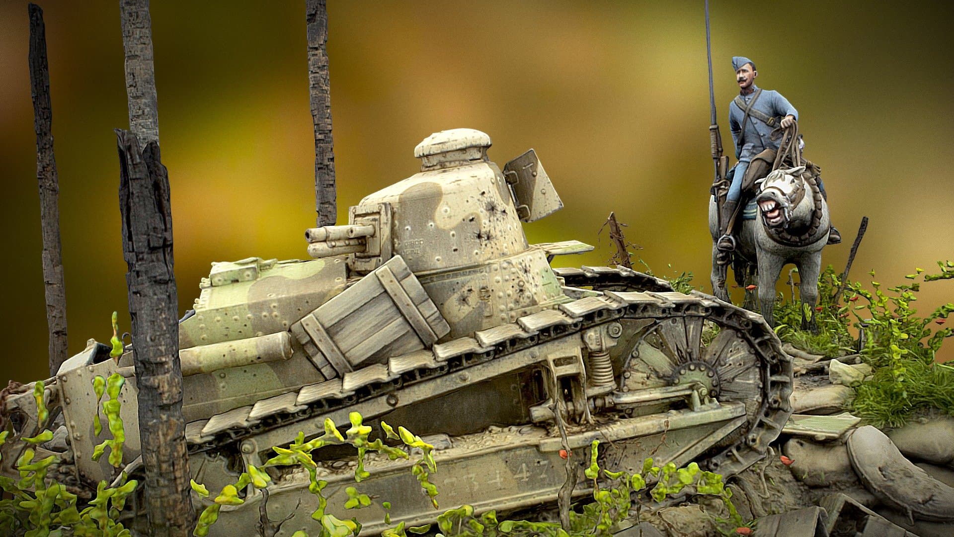 "1919" Renault FT17 (finished & better scan)