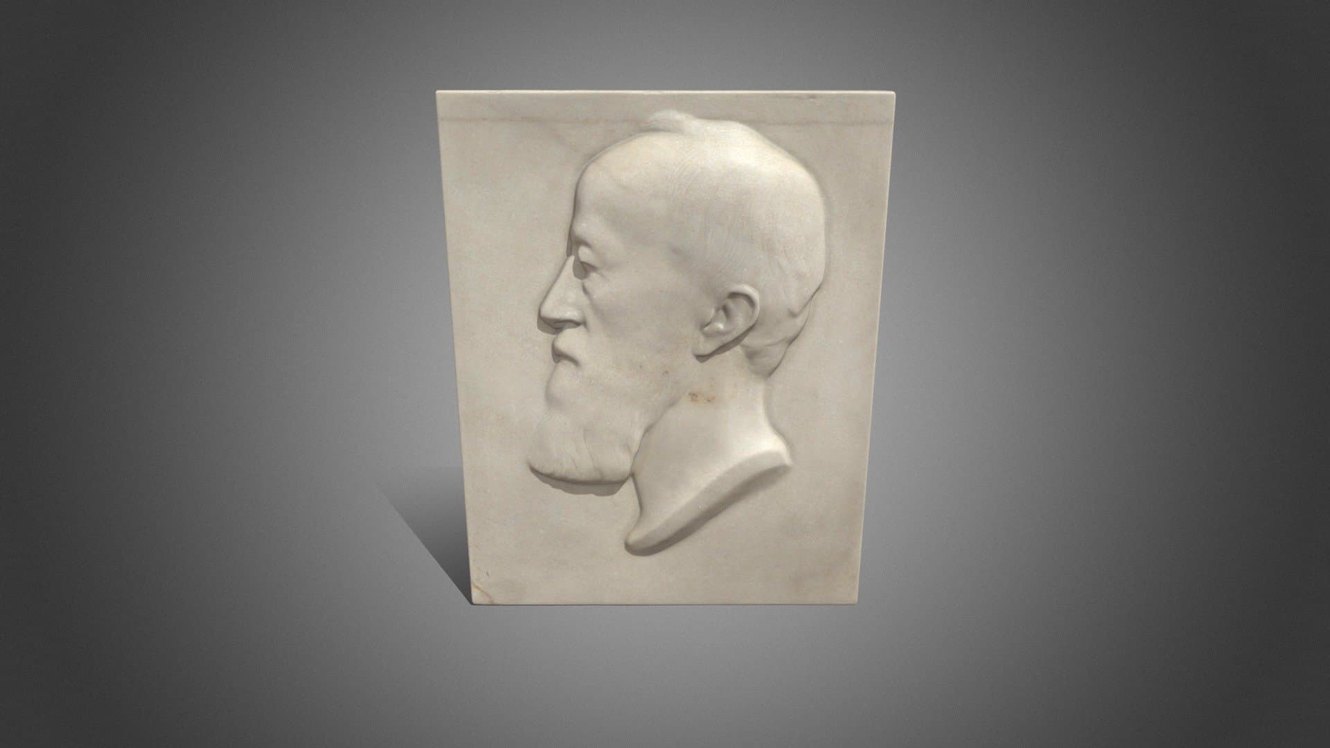 Marmorrelief: Alfred Krupp