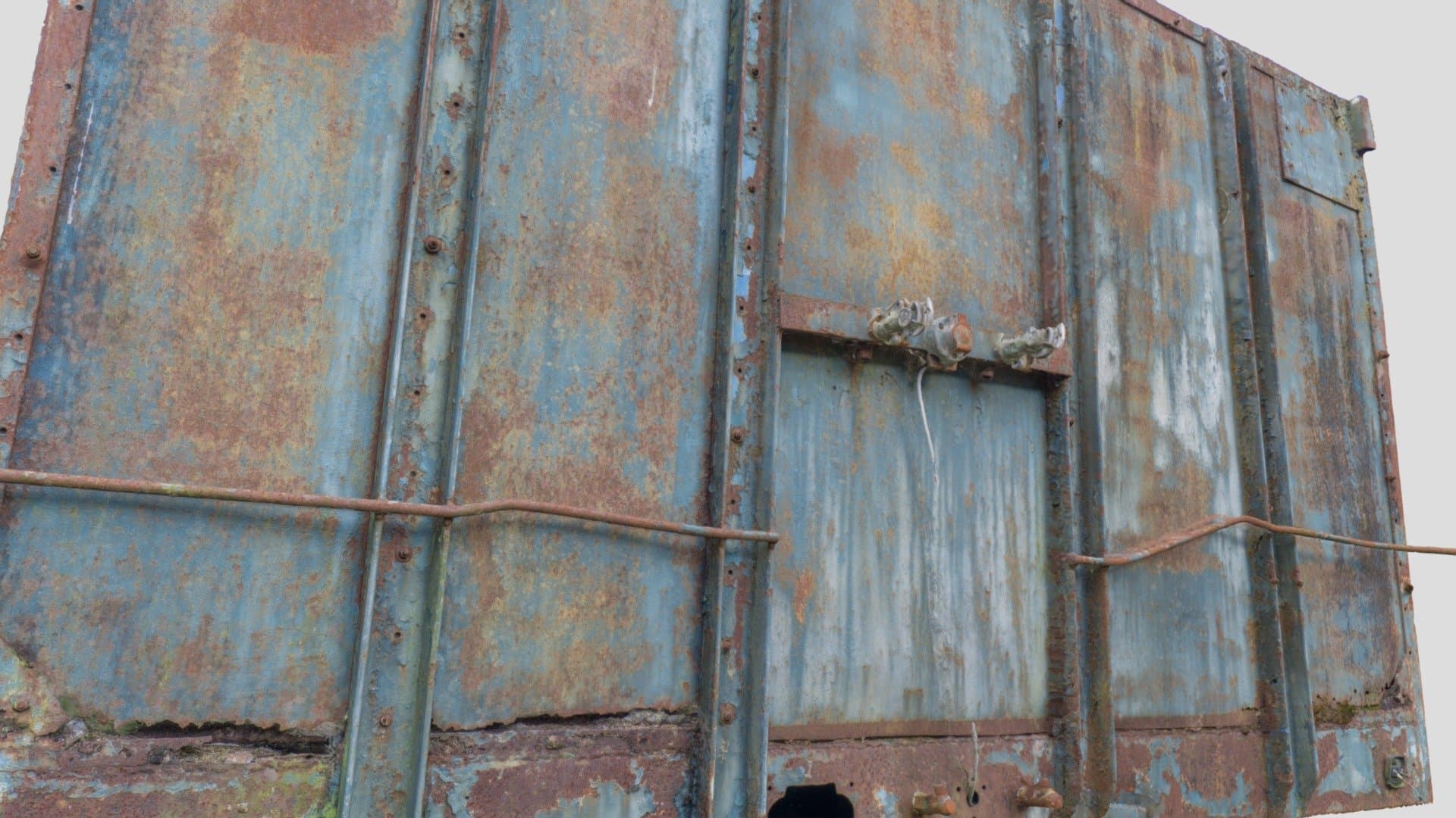 Rusty trailer front