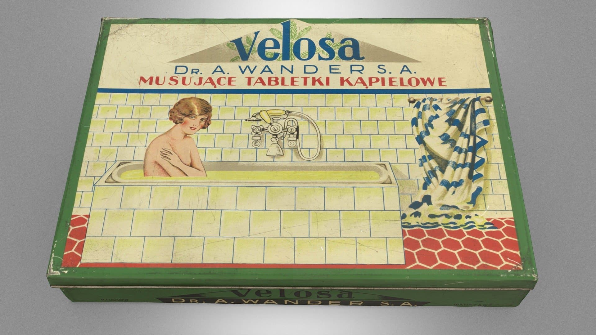 Box for effervescent bath tablets