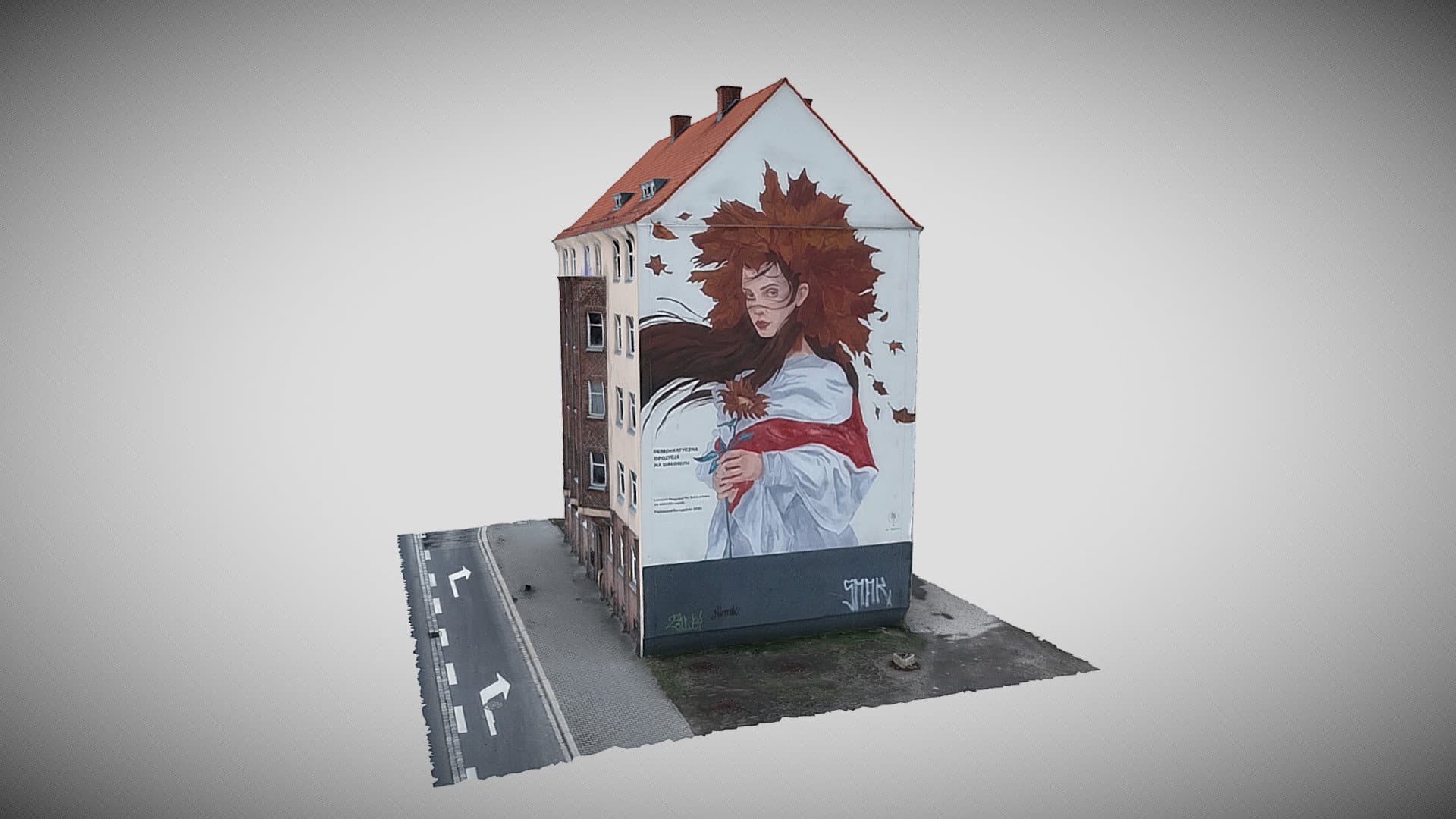 Mural dedicated to the Belarus opposition