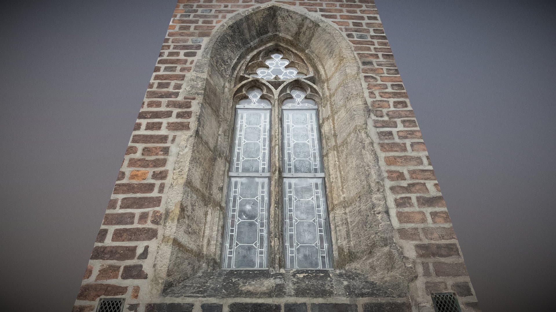 Gothic Window in Brick Wall (2) Chrismas Gift
