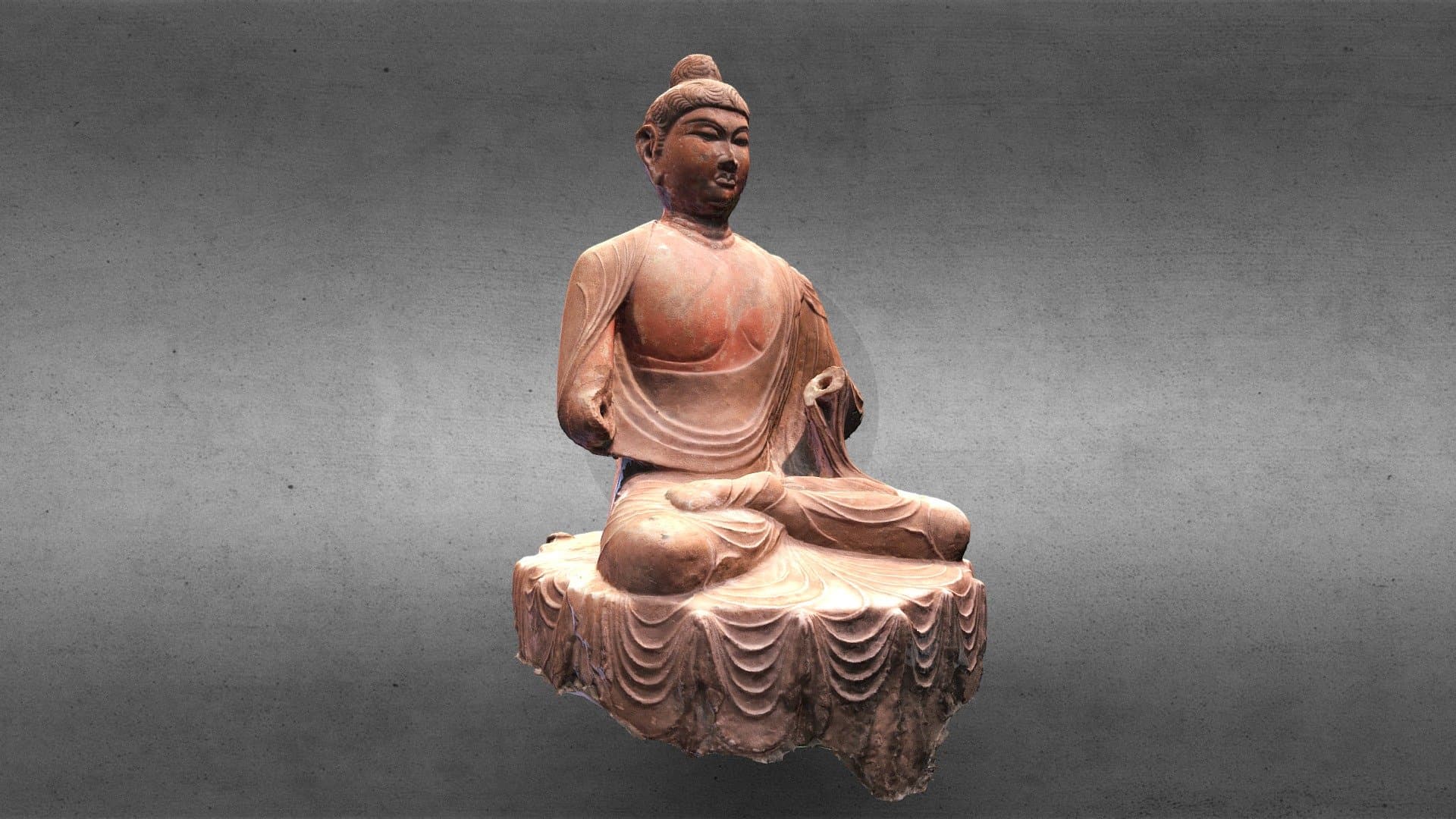 Seated figure of Buddha