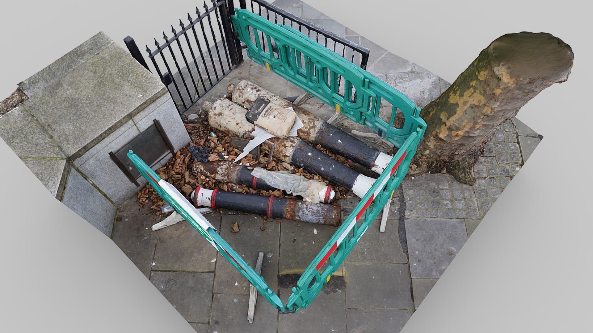 Swan Lane Bollards Exposed