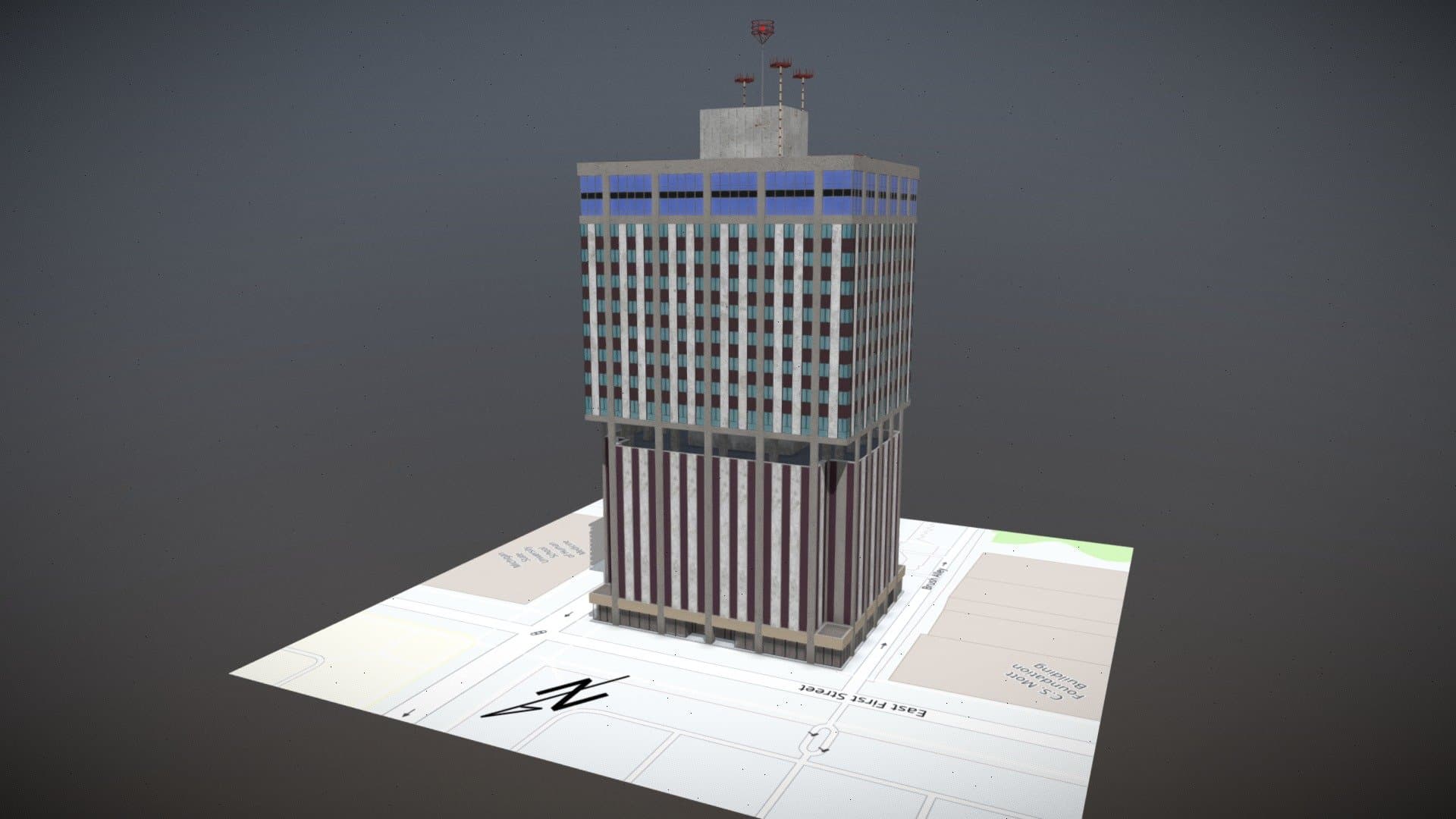 Genesee Towers, Flint, Michigan, USA
