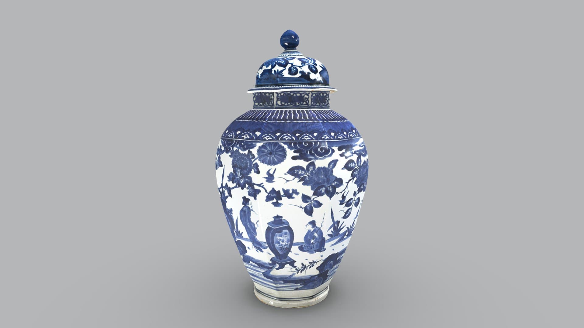 Japanische Deckelvase