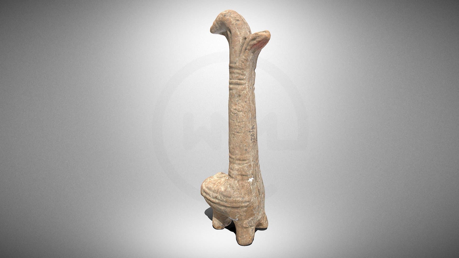 Olive lamp with a column No. 1