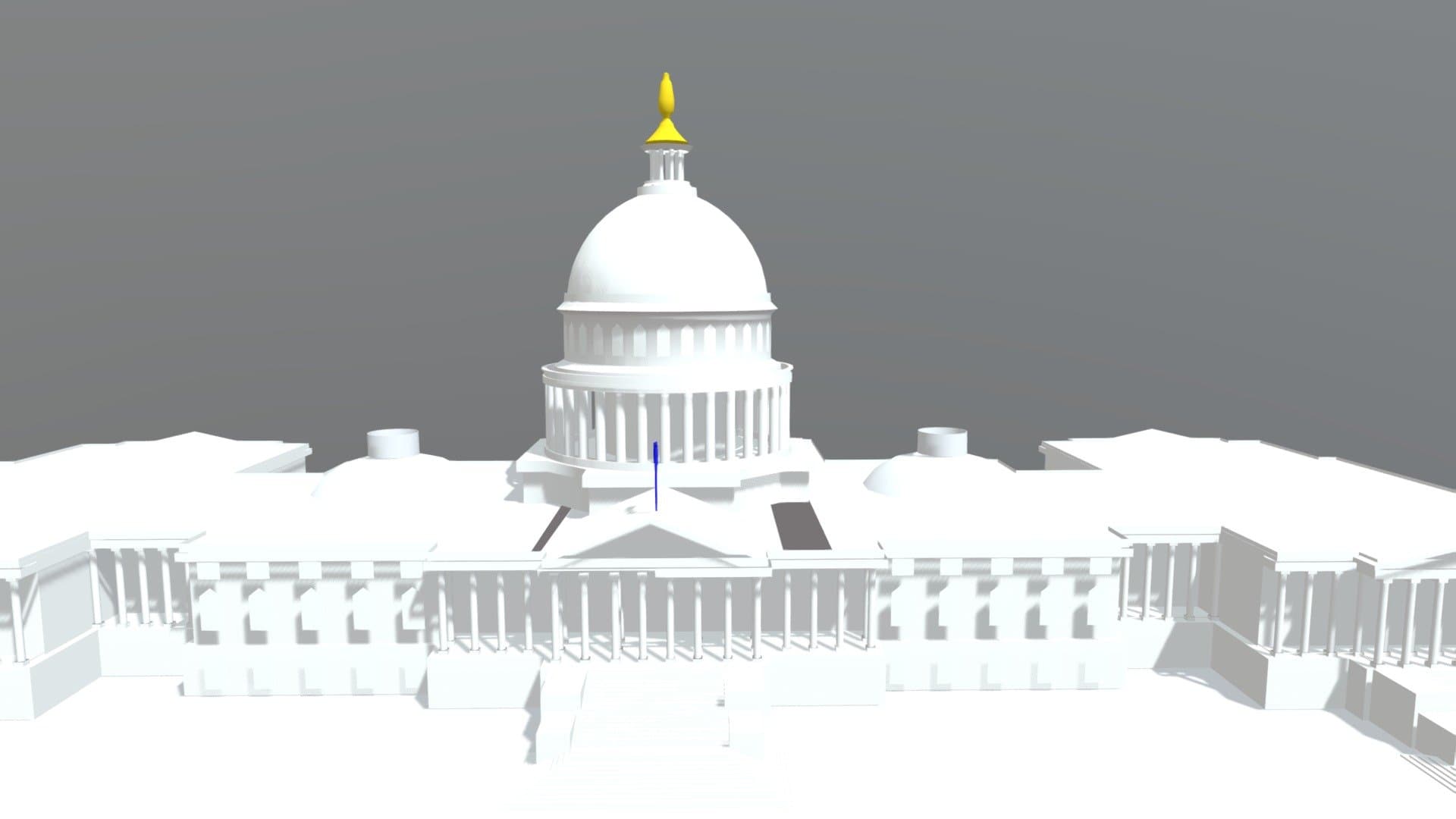 Low poly Capital Building