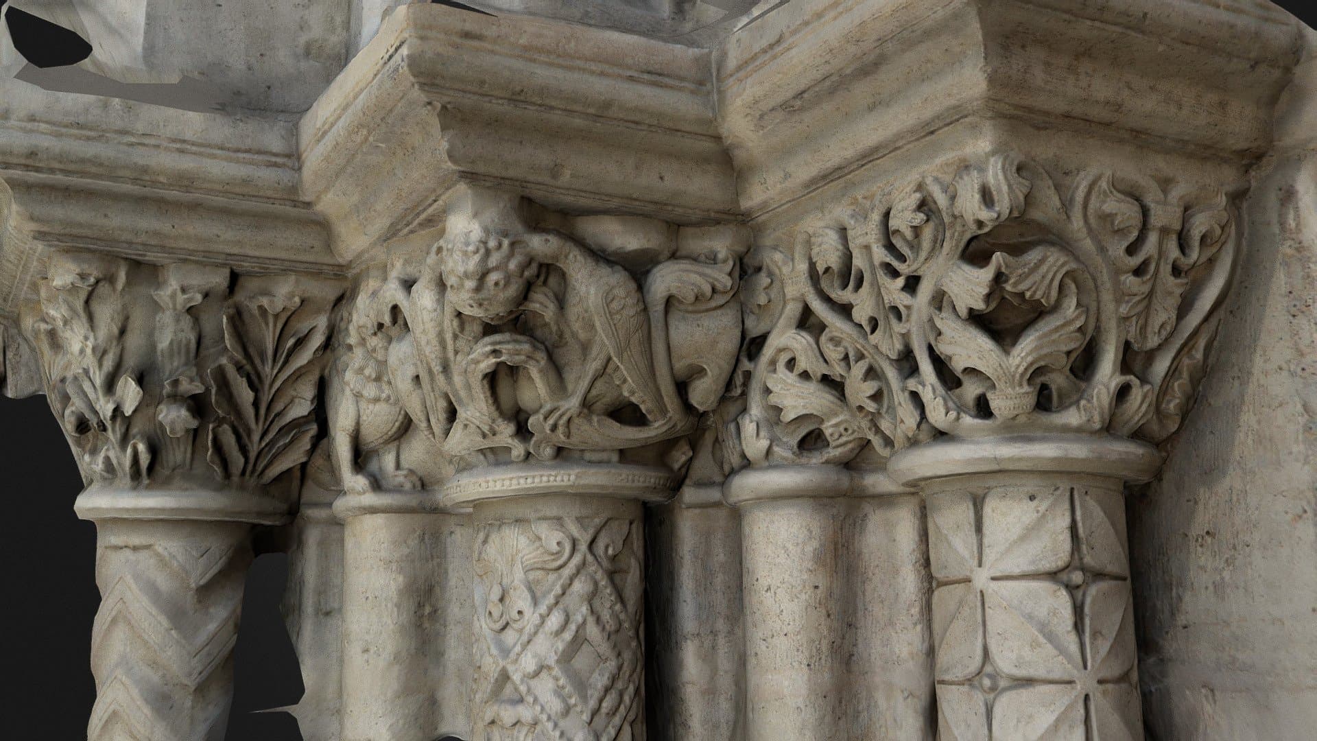 Chapiteau du portail de la basilique Saint-Denis