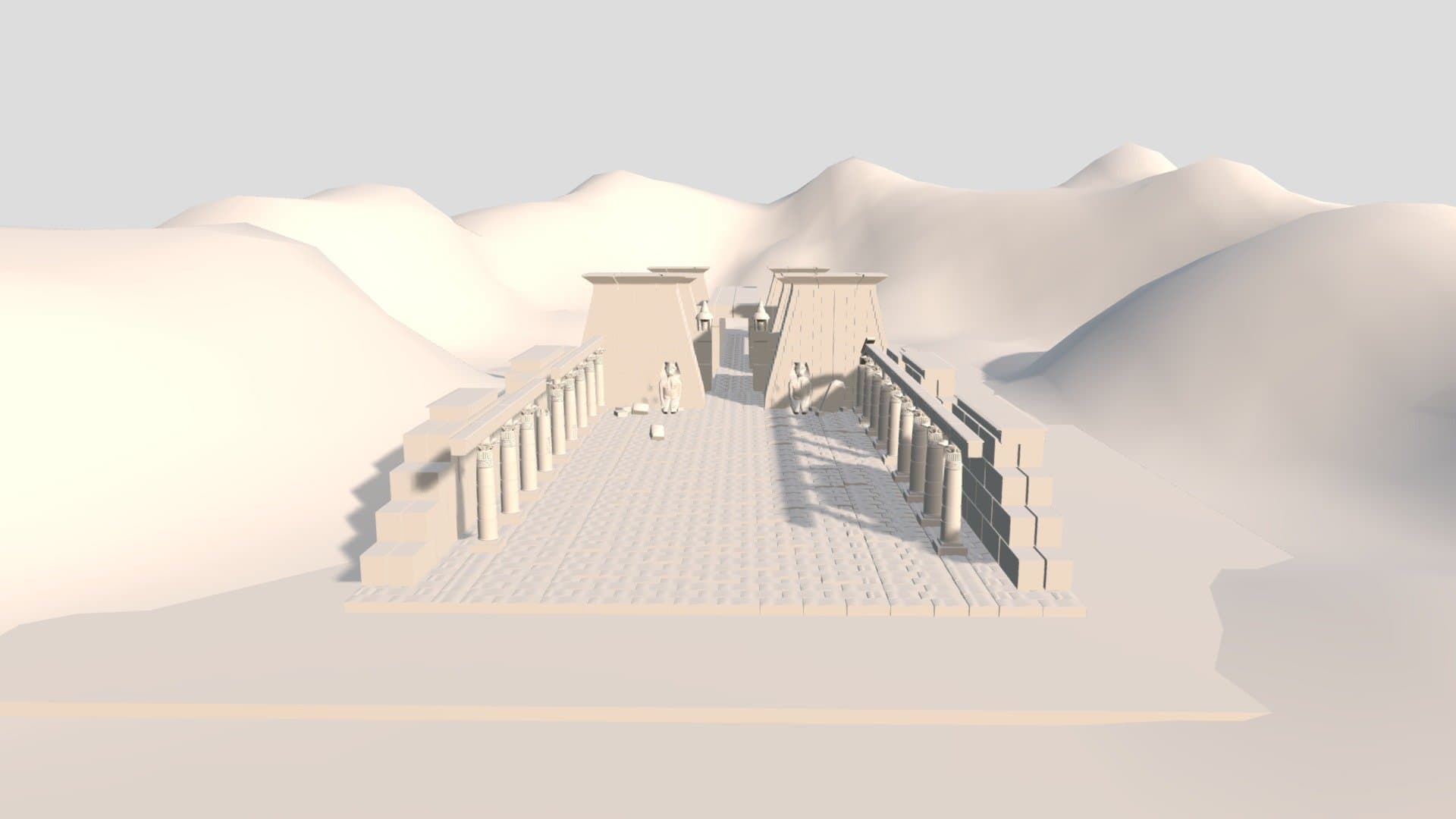 Egyptian 3D Environment Model | 3D Pyramid Model