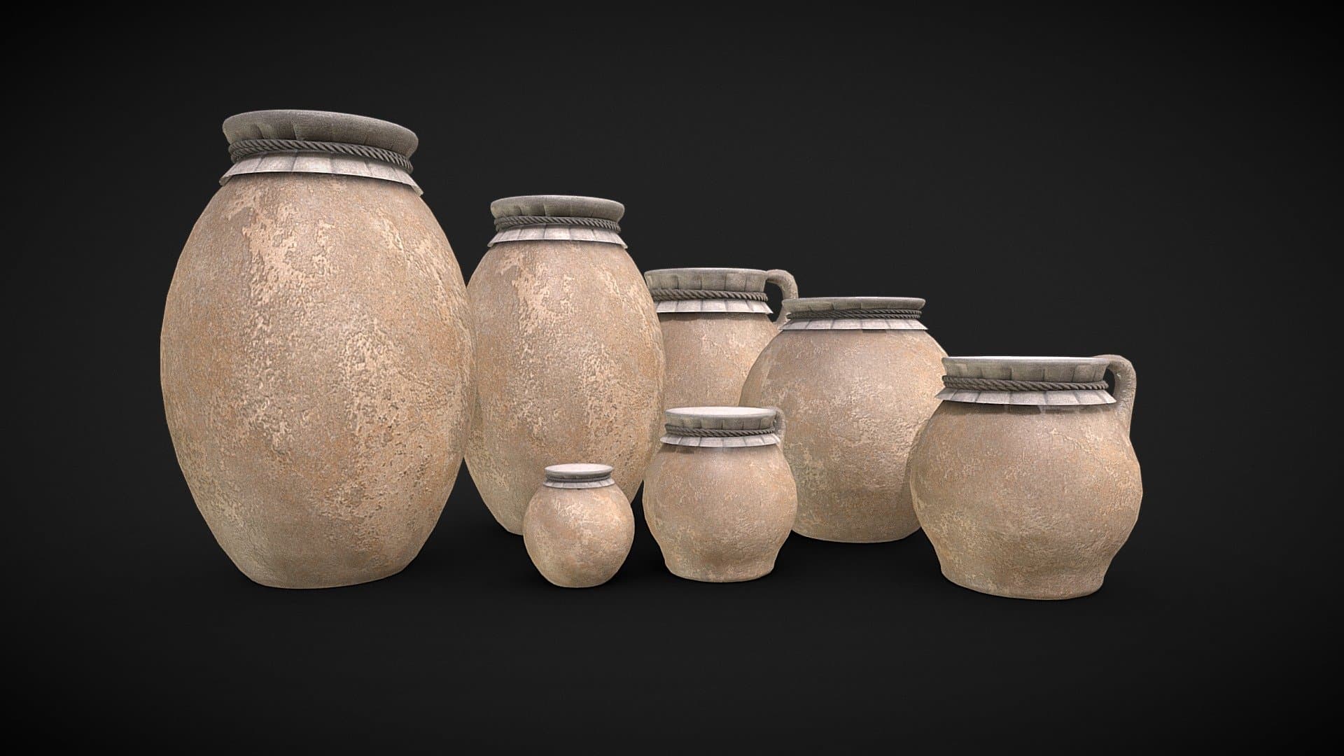 Medieval Market/ Clay Pots