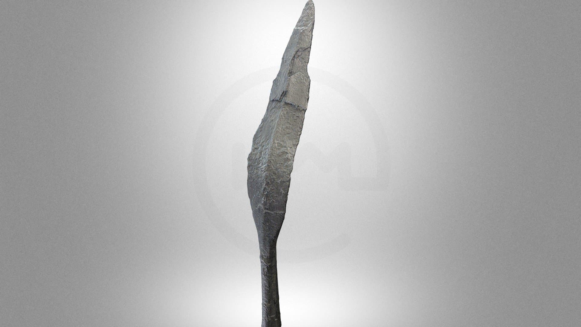 Iron head of pole weapon – javelin