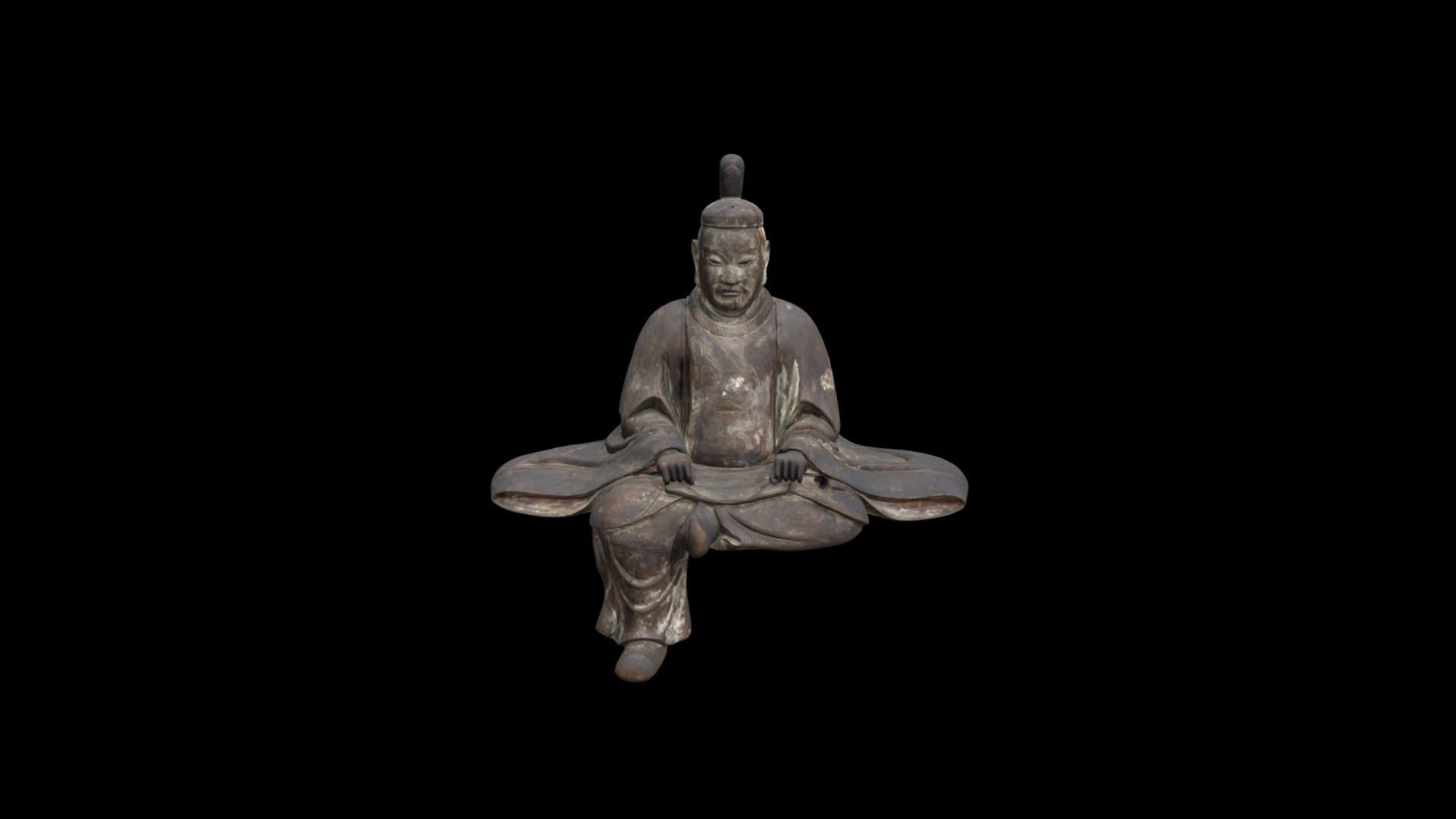 2020.215.1 One of a Pair of Guardian Figures