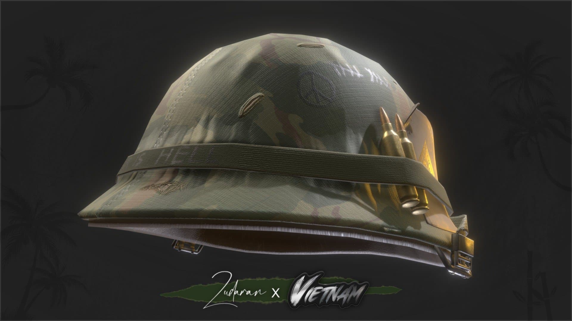 "Spade" M1 Vietnam Helmet