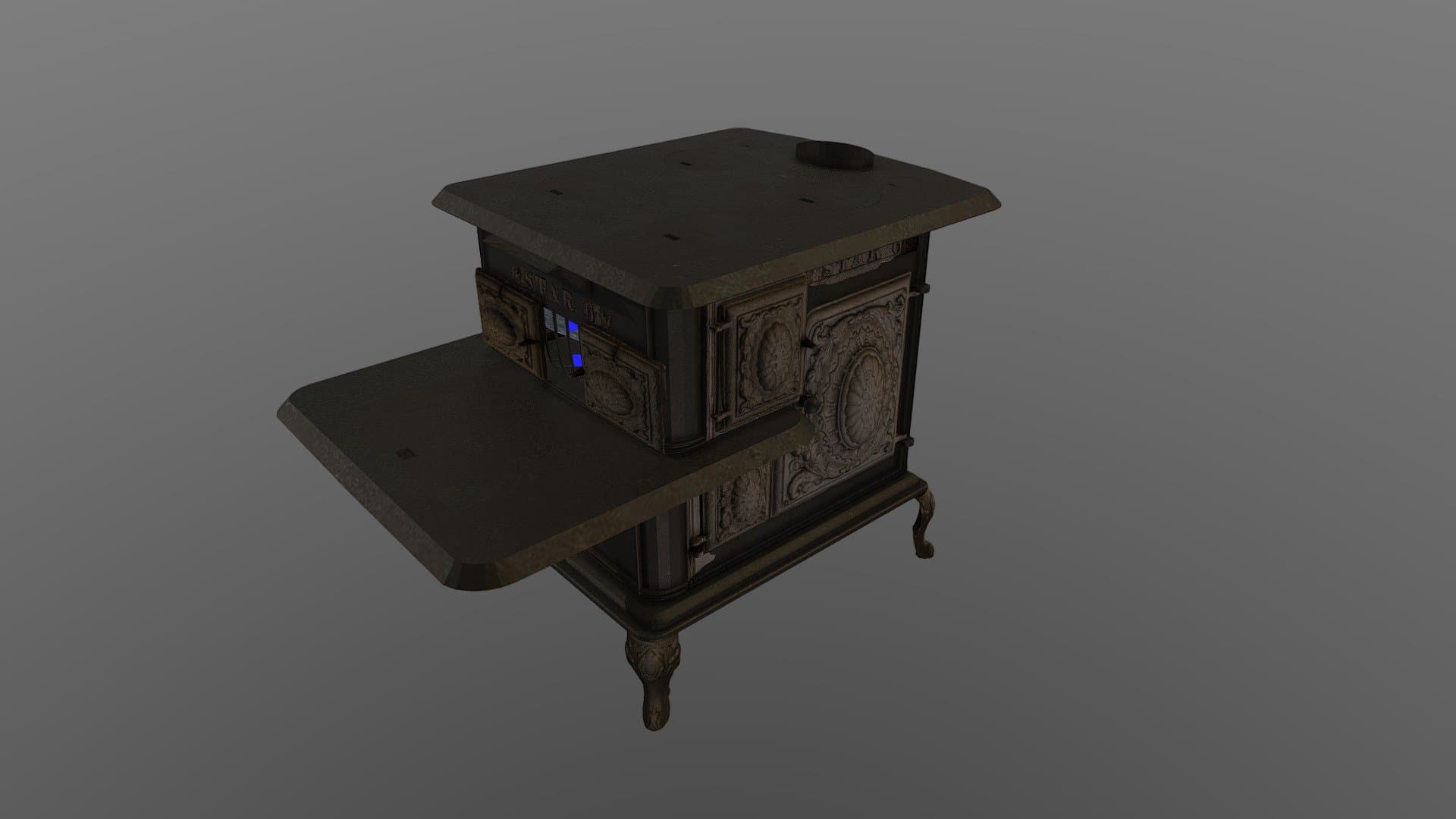 "Star 6" Cast Iron Stove from Sukeek's Cabin