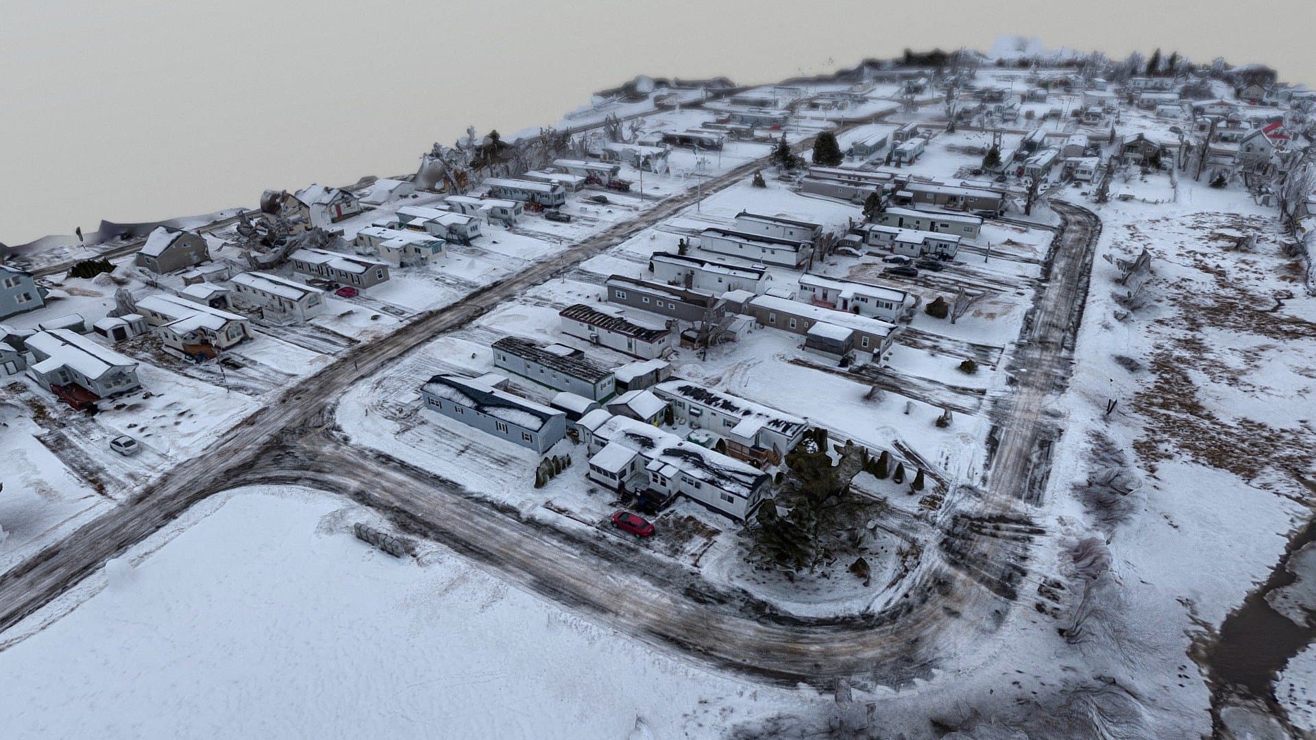 Trailer Park in Winter