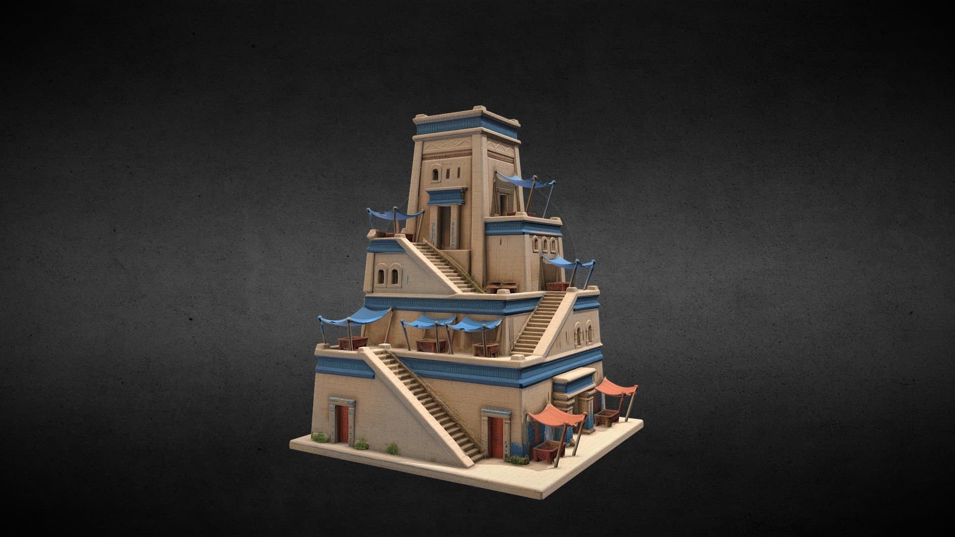 Ancient Mesopotamian Temple –Tier I Ruin Concept