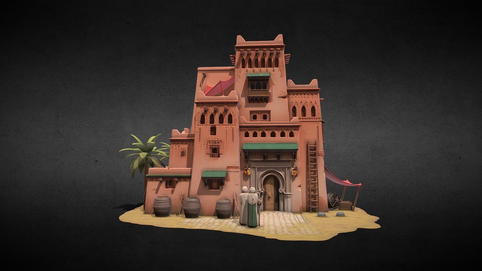 North African Market House – Stylized Tier I
