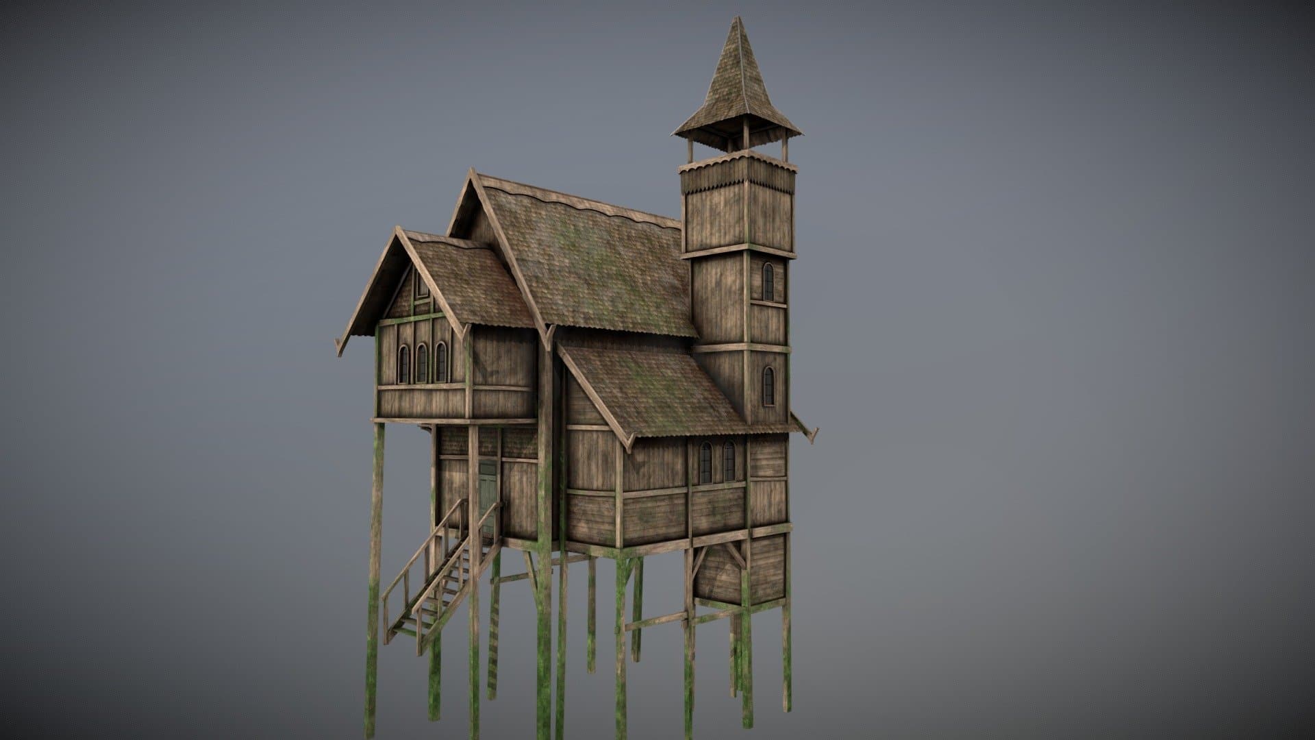 Medieval Lake Village - House 4 with interiors