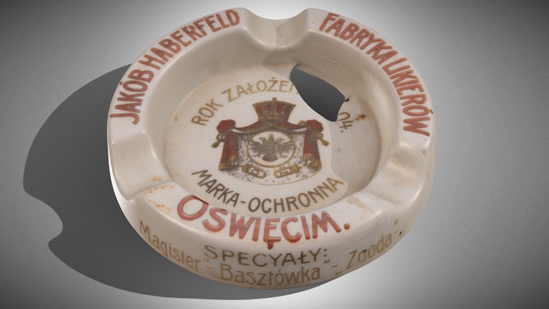 Promo ashtray - Jakob Haberfeld Vodka Factory