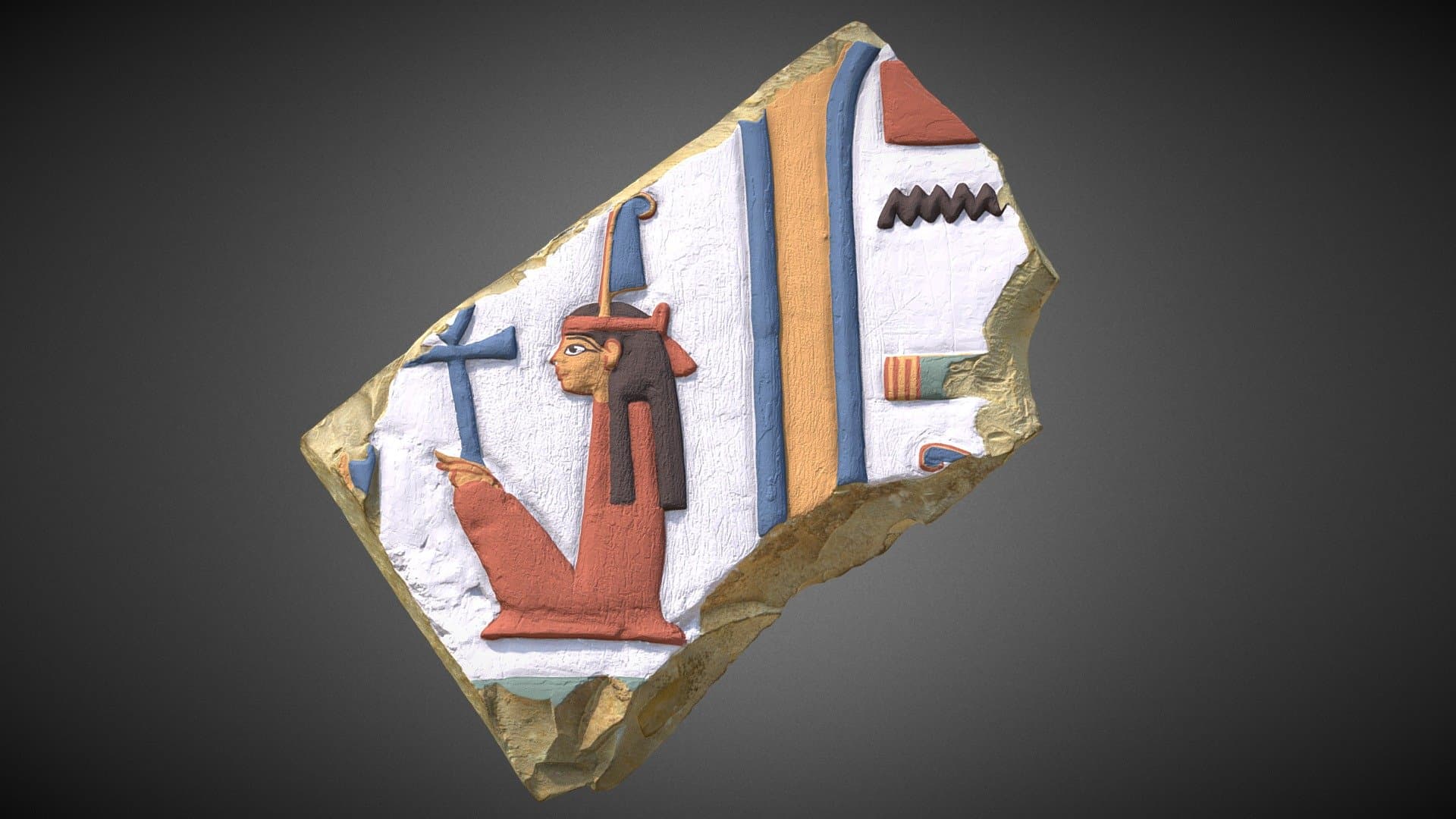 Polychrome Relief Depiction of Ma'at