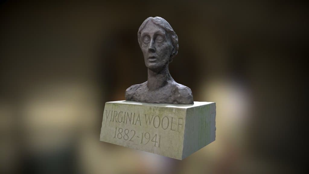 Bust of Virginia Woolf, Tavistock Sq. London
