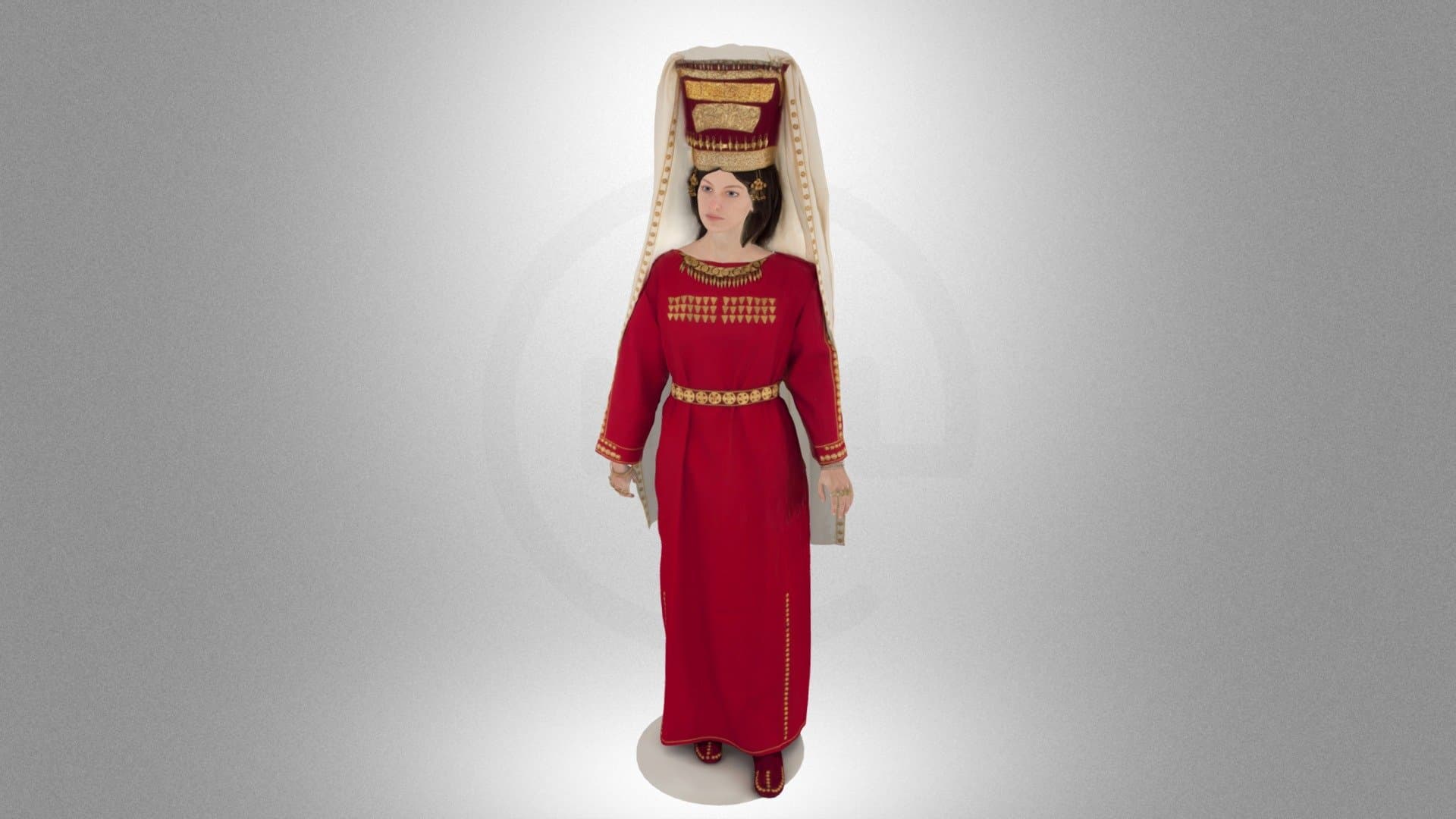 Costume of a Scythian princess from Ryzhanovka