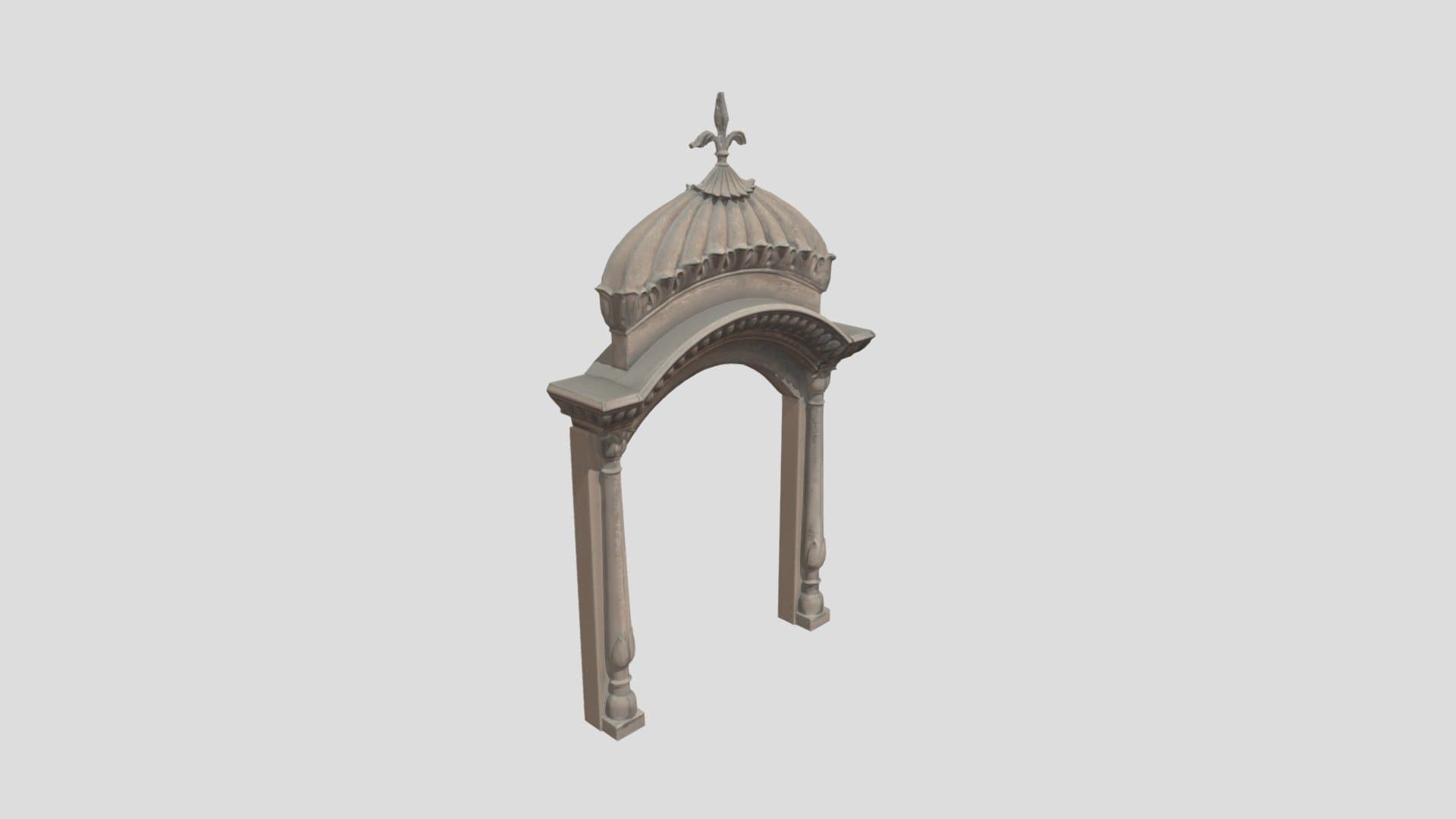 Decorative Window Frame - 3D scan Quixel