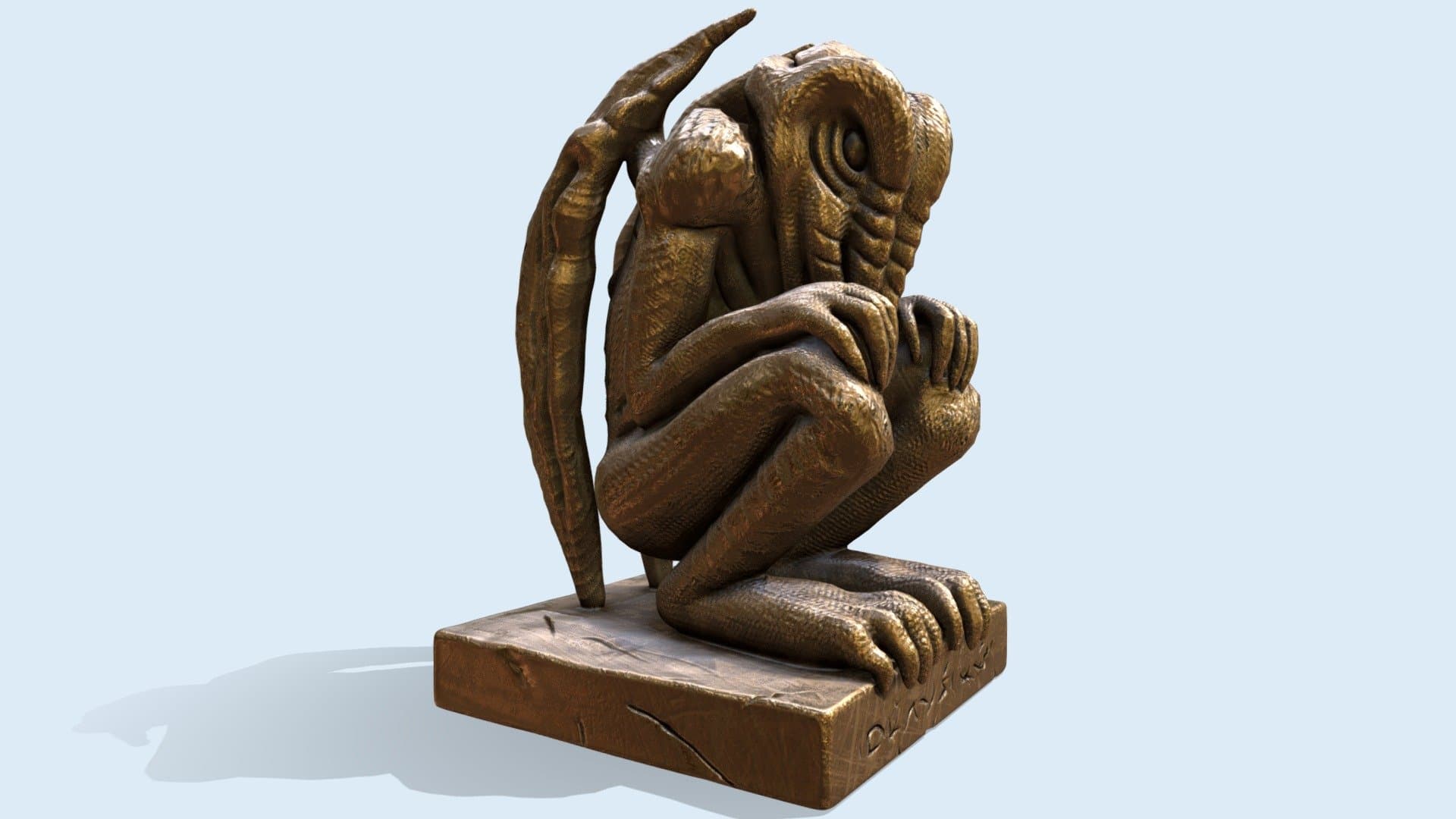 Bronze figurine of Cthulhu