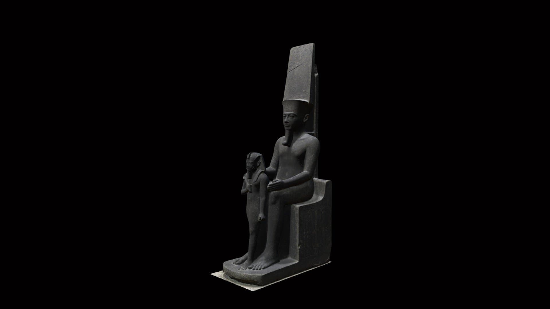 Statue of Amun and Horemheb